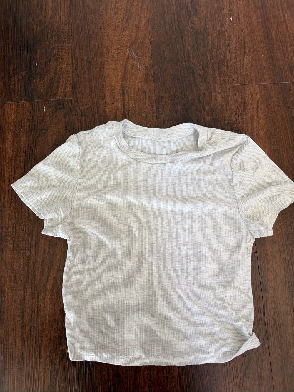 Target Short Sleeve Tee in Light Gray